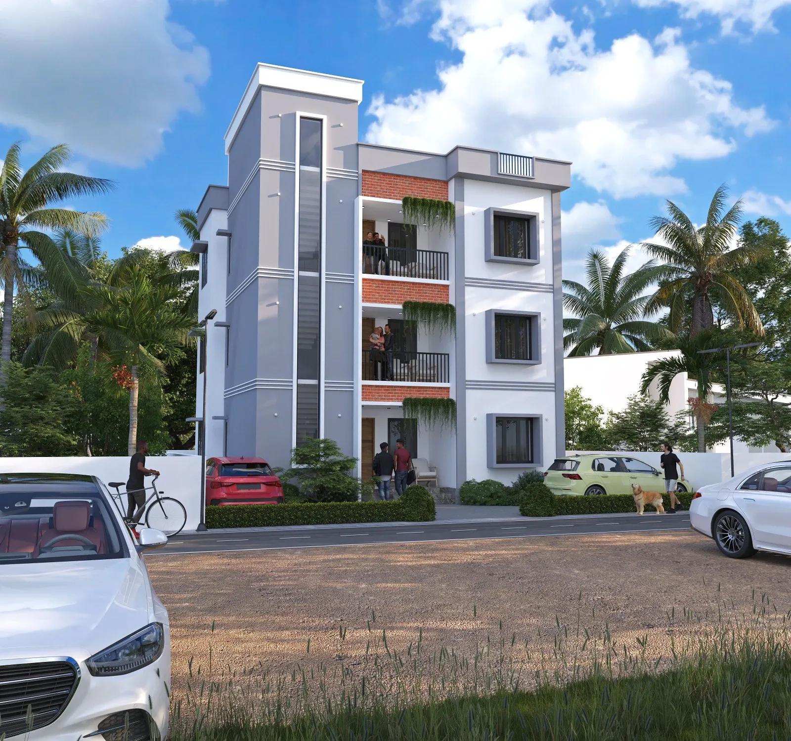 GK Constructions Multi-Storey Residential Apartment Complex Architectural Presentation